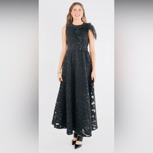 NWT Emily McCarthy “Bella Maxi Joy” Black Formal Dress in MED - Originally $428
